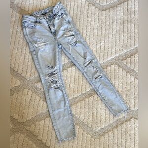 America Eagle Next Level ripped high waisted jeans